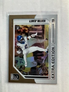 2025 Panini Donruss Elite Ashton Jeanty RC Extra Edition Gold RC /10 Raiders - Picture 1 of 2