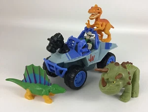 Jurassic World Dino Tracker Jeep Camión Vehículo Dinosaurio 5 piezas Playskool Heroes A2 - Imagen 1 de 7