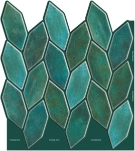 Peel & Stick Backsplash Self Adhesive Tile,3D Wall PU Gel Vinyl Tiles for Home D - Picture 1 of 12