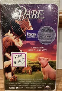 Babe VHS 1995 Pig Movie Factory SEALED NEW Old Stock Original Sealed! Rare Find - Picture 1 of 12