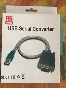 B/ New RS PRO USB to RS232 Serial Converter Adapter Cable – CNC, Data Transfer - Photo 1/11