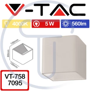 V-TAC VT-758 Quadratische LED-Wandleuchte innen 4000K oben unten - Bild 1 von 6