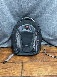 Swiss Gear Uline 16" Laptop Backpack Wenger Synergy Black/Gray Tablet Pockets - Picture 1 of 21