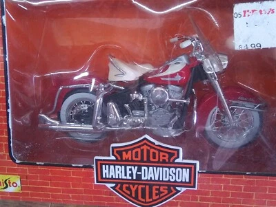 Harley Davidson Duo Glide Panhead Classic V-Twin rojo 1:18 Maisto 1962 Foto 1 de 4