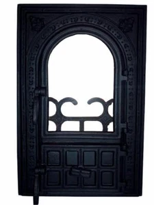 Cast Iron Fire Door Clay Bread Oven Pizza Stove Quality Black (FC) 53 x 35 - Picture 1 of 3