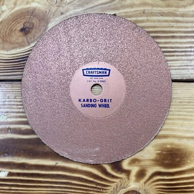 Disco de rueda de lijado abrasivo Craftsman 8" Karbo-Grit 30001 - Arenas formas cortes Foto 1 de 4