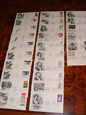 RARE VINTAGE 1980 LOT OF 26 US STAMPS, FIRST DAY ISSUE COVERS DESIGNED ENVELOPS - Image 1 of 4