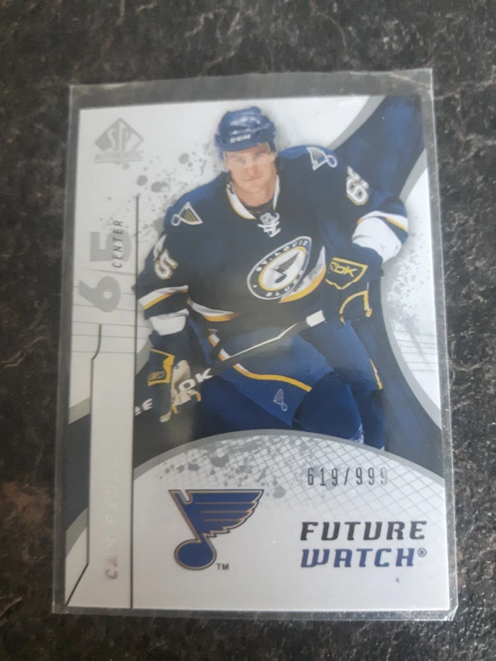 2008-09 Sp Authentic Future Watch Cam Paddock Rookie RC 619/999 Card# 169 - Image 1 of 2