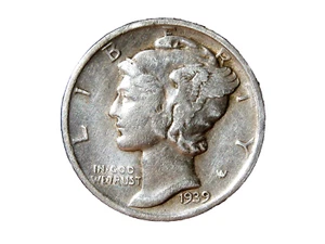 1939-D MERCURY DIME #8 - Picture 1 of 2