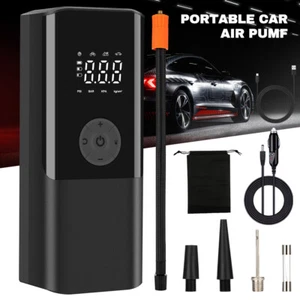 150 PSI Cordless Air Compressor Tire Inflator Fits Car Moto Bike Tires Air Pump - Picture 1 of 14