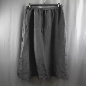 H&M Damen Rock Large schwarz Witchy Whimsy Goth Crinkle Midi voll fließend NEU - Bild 1 von 15