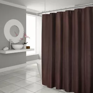 Luxurious Brown Waffle Weave Shower Curtain - Picture 1 of 6