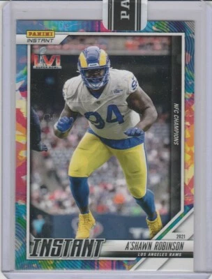 A'Shawn Robinson LA RAMS 2021 PANINI INSTANT NFC CHAMPIONS #237 VERSICOLOR 3/5 - Image 1 of 2