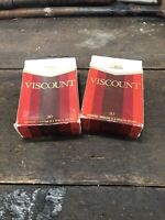Viscount Empty Packs x 2 Vintage