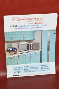 Vintage 1968 Amana Radarange Mikrowelle Original Verkauf Broschüre Buch Katalog Werbung - Bild 1 von 9