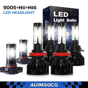 White LED Headlight Fog Light Bulbs For Chevy Pickup 1500 2500 High/Low Beam - Picture 1 of 24