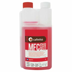 6 X NEW Cafetto 1lt MFC Red Liquid Coffee Machine Milk Frother Cleaner - Foto 1 di 1