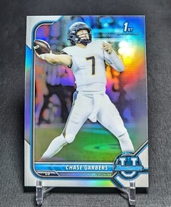Chase Garbers Refractor 1st Rookie Card RC 2022 Bowman U University #51 Raiders