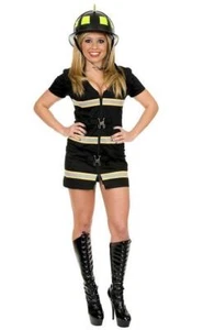 Charades Fire Fox Adult Halloween Costume Size Large Black - Picture 1 of 1
