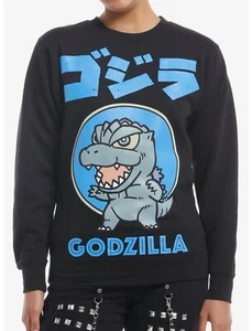 Godzilla Chibi Girls Sweatshirt XL - Picture 1 of 2