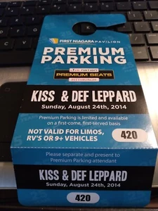 KISS &Def Leppard parking pass - Picture 1 of 1
