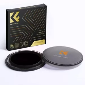 K&F Concept NANO-X ND100000 Solar Filter 49mm-95mm,16.6-Stop for DSLR Camera - Picture 1 of 12