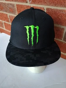 Monster Energy Black Digital Camo Mesh Snapback Hat Cap Brand New Without Tags - Picture 1 of 6