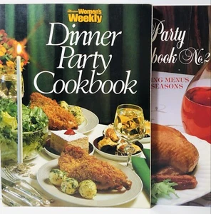 Woman’s Weekly Dinner Party Cookbooks Set 1 & 2 Vintage Original - Foto 1 di 12