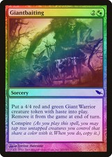 Giantbaiting FOIL Shadowmoor NM Red Green Common MAGIC GATHERING CARD ABUGames