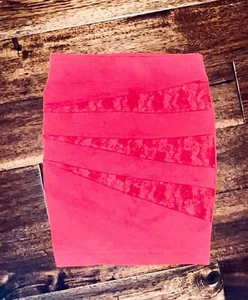 Minifalda lápiz color salmón coral rosa XS - Imagen 1 de 4
