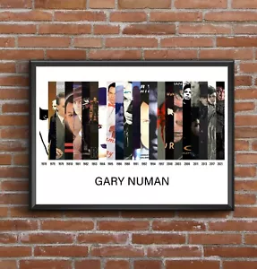 Gary Numan - Diskografie - Multi Album Kunst Poster Druck - tolles Weihnachtsgeschenk - Bild 1 von 12