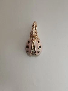 AUTHENTIC PANDORA PINK LADYBIRD PENDANT #387909EN160 - Picture 1 of 5