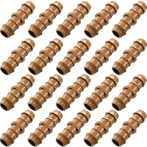 Boao 20 Packs 1/2 Inch Barbed Connector Plastics Drip Irrigation Barbed Hose - Picture 1 of 12