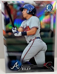2016 Bowman Draft Chrome Top Prospects #BDC-165 Austin Riley Refractor - Picture 1 of 2