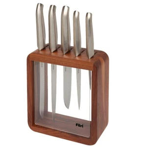 Furi Pro Vault 6 Piece Knife Block Set 6pc | Japanese Stainless Steel - Picture 1 of 4