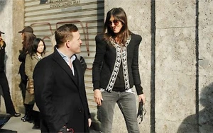 Rara Giacca Abbellita Balmain Primavera 2009 RTW Cristalli Finte Perle 36 FR - Foto 1 di 12