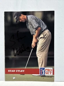 G40 Stan Utley #42 1992 Pro Set PGA Golf Tour Autographed Signed Auto Card - Picture 1 of 4