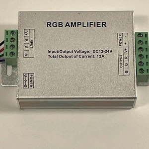 RGB RGBW LED Strip 4Channel Signal Amplifier Controller Work DC12V 24V LED Light - Picture 1 of 5