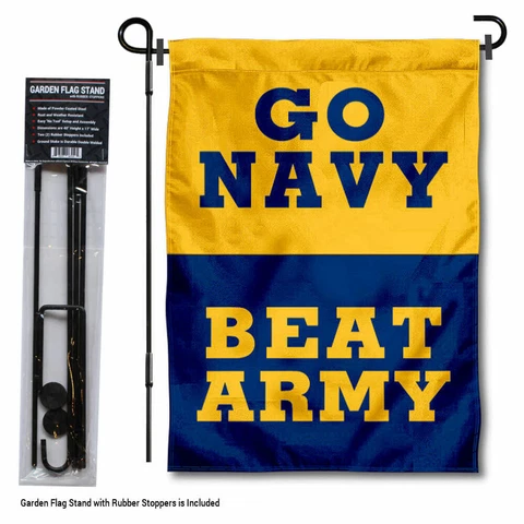 US Navy Midshipmen Beat Army Garden Flag and Yard Stand Included Cover
