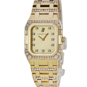Audemars Piguet Royal Oak Lady MTA001433.00 K18YG Diamond Quartz Women #HD039 - Picture 1 of 7