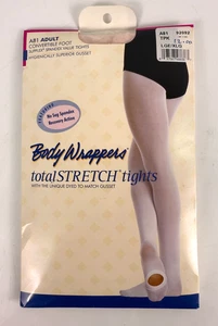 Body Wrappers Ballet Dancer TotalStretch Convertible Foot Tights L/XL Pink - Picture 1 of 4