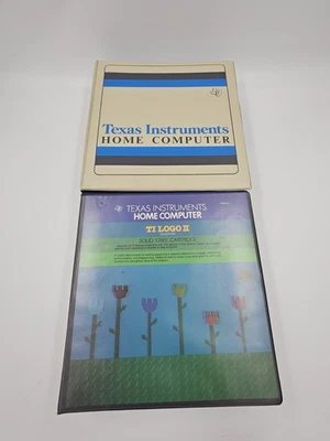 Vintage Texas Instruments Home Computer Binder And Ti Logo Binder With Storage - Image 1 of 4