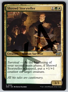 x4 Shrewd Storyteller U Duskmourn: House of Horror 232 NM Creature — Human Survi - Picture 1 of 2