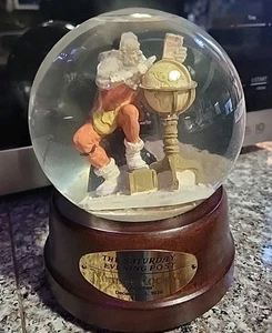 Vintage The Saturday Evening Post "Christmas 1926" Snow Globe by Norman Rockwell - Picture 1 of 5