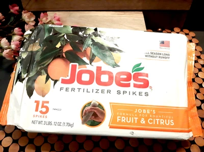 Jobe’s Garden Fertilizer Spikes, Fruit & Citrus ~ 15 SPIKES Fast Shipping! - Image 1 of 4