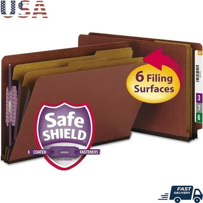 Heavy Duty File Folders 10 Pack Legal Size SafeSHIELD Fasteners Dividers New - Image 1 of 4