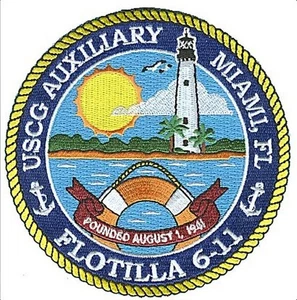 Auxiliary Flotilla 6-11 Miami Florida color 2008 W4678 USCG Coast Guard patch - Picture 1 of 1
