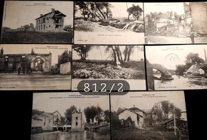 N °812/2 CPA Militaria Lot de 8 cartes "La Guerre en Lorraine"LUNEVILLE - Imagen 1 de 2