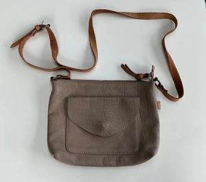 WHITE STUFF Taupe (Light Brown) Across Body Leather Handbag - Picture 1 of 15