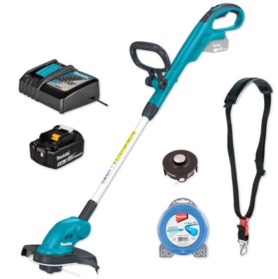 Makita Akku-Rasentrimmer Trimmer 18V DUR181RF1 + Akkupack + Schnellladegerät - Bild 1 von 4